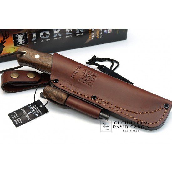 Joker Bushlore CN138-P Madera de Nogal Acero Sleipner con Pedernal Joker Bushlore CN138-P Madera de Nogal Acero Sleipner con Pedernal