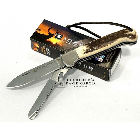 Navaja Joker Canguro III NC136 , Multiusos Asta de Ciervo Navaja Joker Canguro III NC136 , Multiusos Asta de Ciervo
