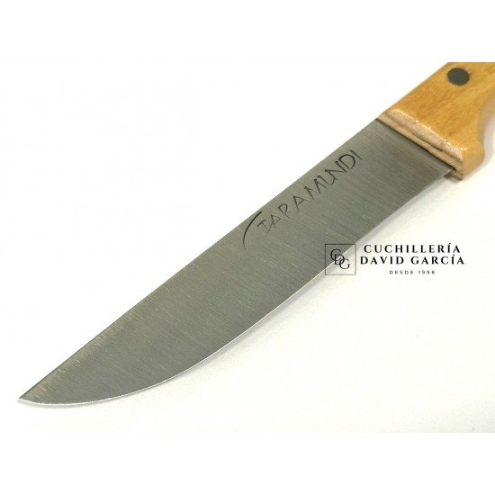 Cuchillo Taramundi Mesa 10 cm Madera Boj Decorado Tradicional en Rojo Cuchillo Taramundi Mesa 10 cm Madera Boj Decorado Tradicional en Rojo