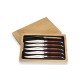 Laguiole en Aubrac juego de cuchillos para carne 6-unidades en madera de Amouratte 62C99AMIH Laguiole en Aubrac juego de cuchillos para carne 6-unidades en madera de Amouratte 62C99AMIH