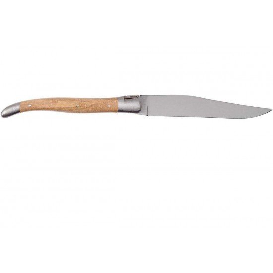 Laguiole en Aubrac juego de cuchillos para carne 6-unidades en madera de olivo 62C99OLIH