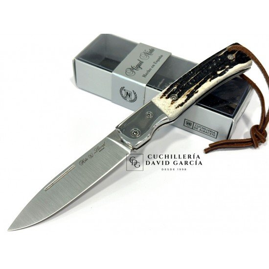 Navaja Nieto Lord Hueso Tallado - Virola Acero 370-V-HUESO