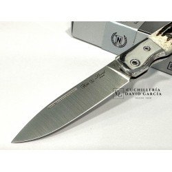 Navaja Nieto Lord Hueso Tallado - Virola Acero 370-V-HUESO