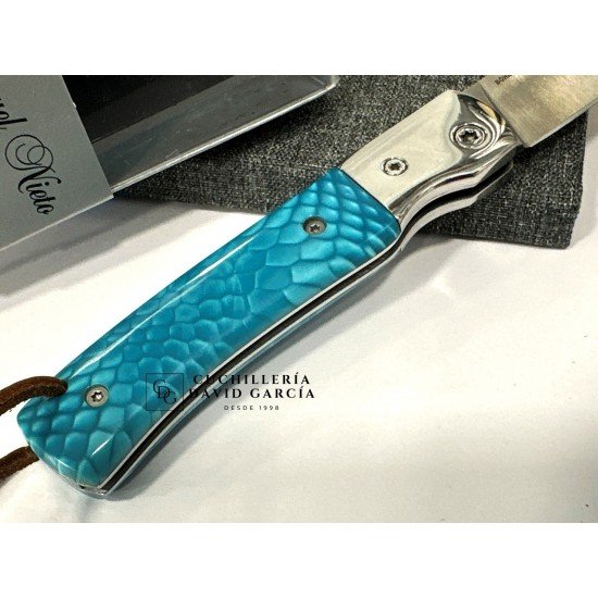 Navaja Nieto Lord Juma Aqua - Virola Acero 370-V-SAQUA
