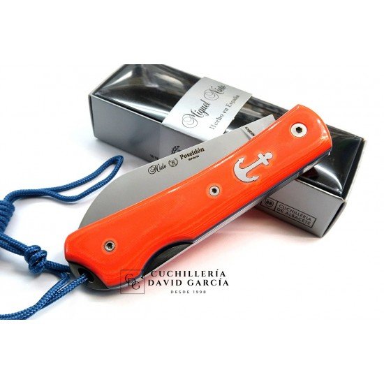 Miguel Nieto Poseidón 168-FL-N Micarta Flur Naranja Acero Bohler N690co Miguel Nieto Poseidón 168-FL-N Micarta Flur Naranja Acero Bohler N690co