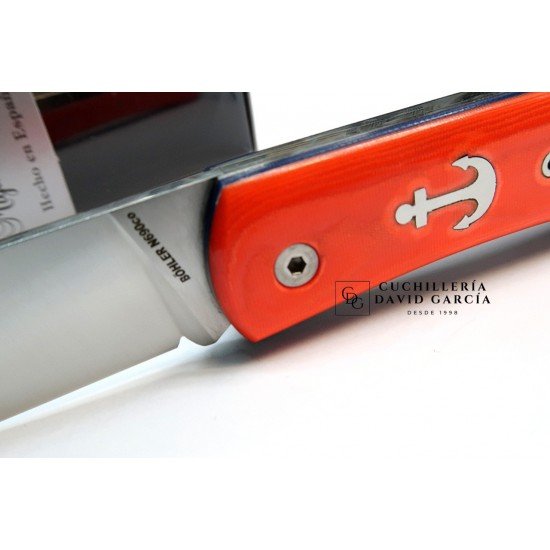 Miguel Nieto Poseidón 168-FL-N Micarta Flur Naranja Acero Bohler N690co Miguel Nieto Poseidón 168-FL-N Micarta Flur Naranja Acero Bohler N690co