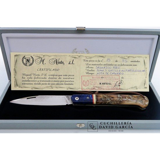 Nieto Artesanal 2ª Edicion Limitada Damasco VG10 - Juma - Asta de Carnero Nieto Artesanal 2ª Edicion Limitada Damasco VG10 - Juma - Asta de Carnero