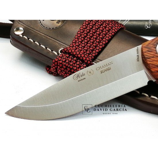 Miguel Nieto Chaman Scandi 146-C Madera de Cocobolo Acero Böhler N690co