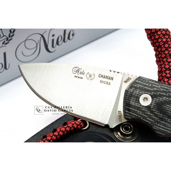 Nieto Chaman Micra 136-MB Micarta Negra Nieto Chaman Micra 136-MB Micarta Negra