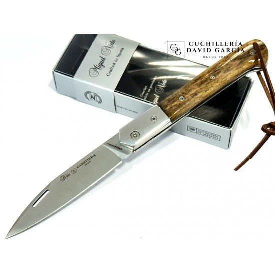 M.Nieto Cabritera Madera de Hueso - Virola Inoxidable Acero Bohler N690 M.Nieto Cabritera Madera de Hueso - Virola Inoxidable Acero Bohler N690