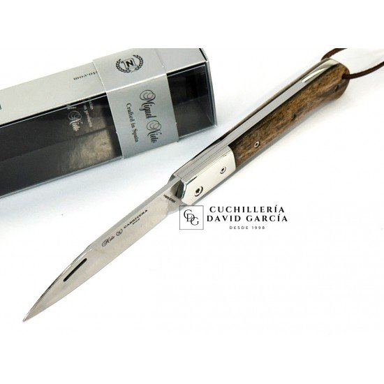 M.Nieto Cabritera Madera de Hueso - Virola Inoxidable Acero Bohler N690 M.Nieto Cabritera Madera de Hueso - Virola Inoxidable Acero Bohler N690