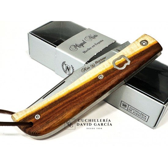 Nieto Buckler Madera de Pistacho Acero Bohler N690Co 170-PI Nieto Buckler Madera de Pistacho Acero Bohler N690Co 170-PI