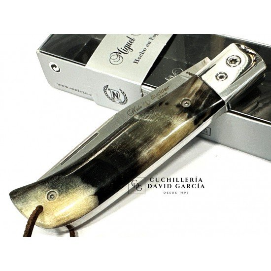 Navaja Nieto Buckler Asta Carnero Pulido Acero Bohler N690Co 170-VCARNERO