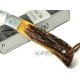 Navaja Nieto Buckler Hueso Jirafa Ambar Acero Bohler N690Co 170-VHJIGGED 