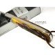 Navaja Nieto Buckler Hueso Jirafa Ambar Acero Bohler N690Co 170-VHJIGGED 