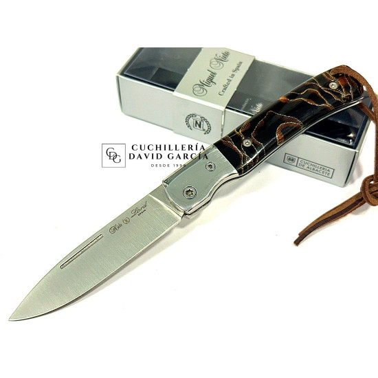 Navaja Miguel Nieto Lord Spark Marrón  - Virola Acero 370-V-SPARK
