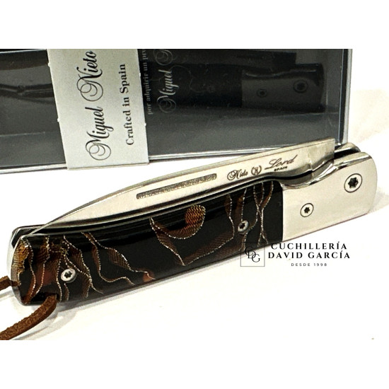 Navaja Miguel Nieto Lord Spark Marrón  - Virola Acero 370-V-SPARK