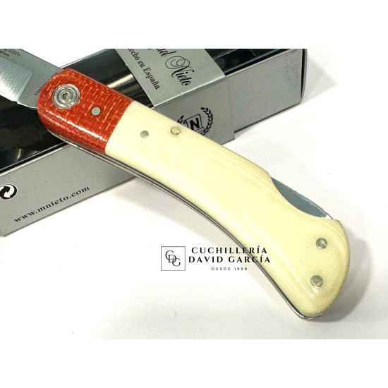 Navaja Miguel Nieto Pingüino 308-W Micarta Hueso - Yute Rojo