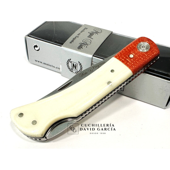 Navaja Miguel Nieto Pingüino 308-W Micarta Hueso - Yute Rojo