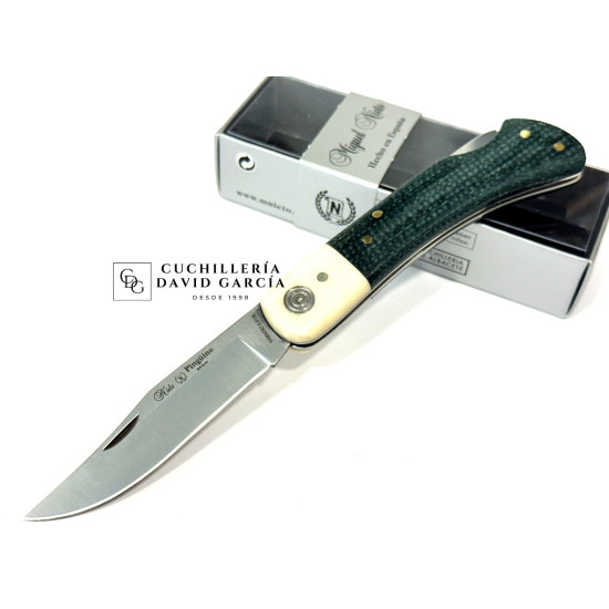 Navaja Miguel Nieto Pingüino 308-Y Yute Verde - Micarta Hueso