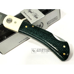 Navaja Miguel Nieto Pingüino 308-Y Yute Verde - Micarta Hueso