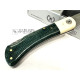 Navaja Miguel Nieto Pingüino 308-Y Yute Verde - Micarta Hueso