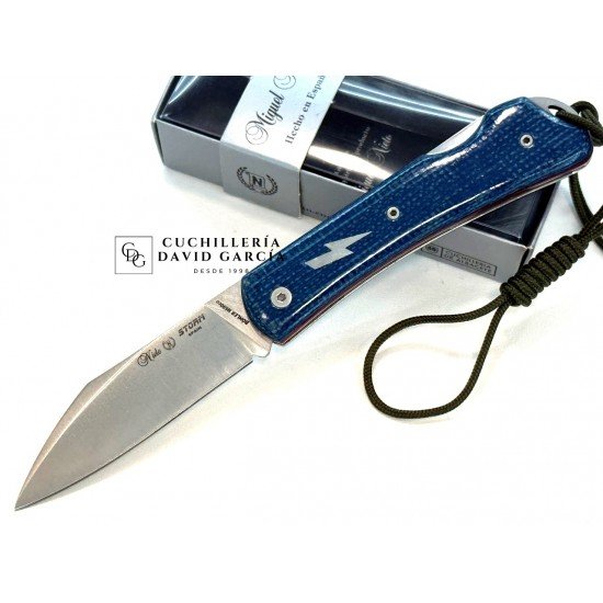 Miguel Nieto Storm 167-BLUE Acero Bohler N690co 