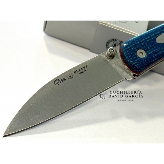 Miguel Nieto Bullet 165-BLUE Yute Azul Acero Bohler N690co 