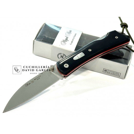 Miguel Nieto Bullet 165-M Micarta Negra Acero Bohler N690co Miguel Nieto Bullet 165-M Micarta Negra Acero Bohler N690co
