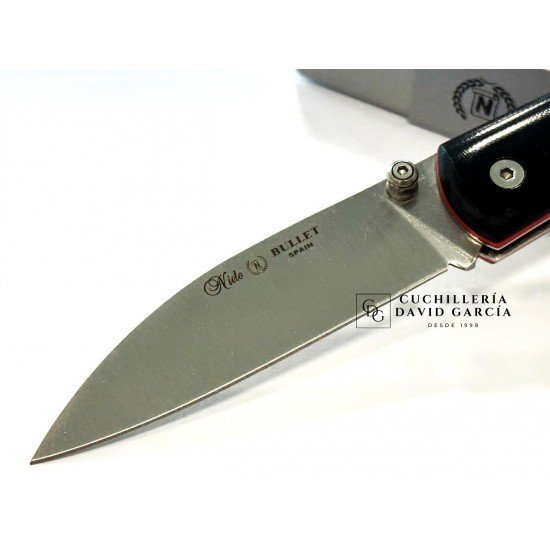 Miguel Nieto Bullet 165-M Micarta Negra Acero Bohler N690co 