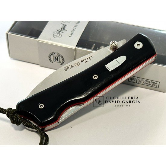 Miguel Nieto Bullet 165-M Micarta Negra Acero Bohler N690co Miguel Nieto Bullet 165-M Micarta Negra Acero Bohler N690co