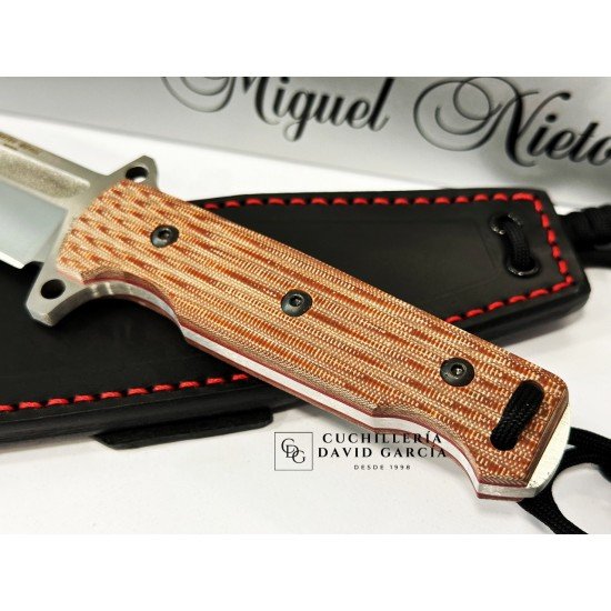 Nieto Fighter Bowie Tracker 13001 Mikarta Canvas Marrón Nieto Fighter Bowie Tracker 13001 Mikarta Canvas Marrón