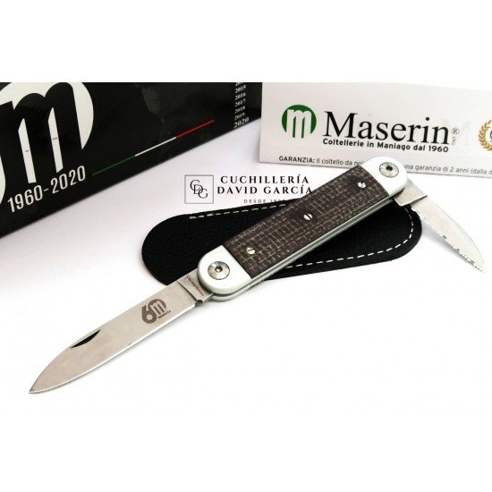 Maserín Sessantesimo 60º Aniversario 195/MCM Micarta Marron Maserín Sessantesimo 60º Aniversario 195/MCM Micarta Marron