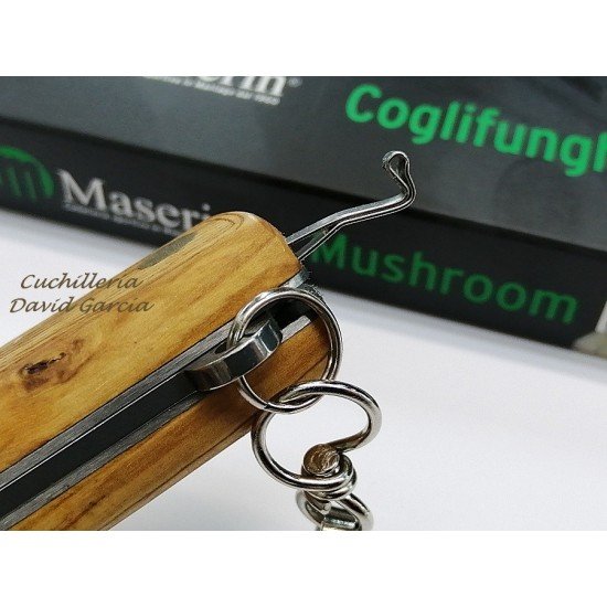 Maserin Navaja para Setas 806/LGP Madera de Olivo Tallada Maserin Navaja para Setas 806/LGP Madera de Olivo Tallada