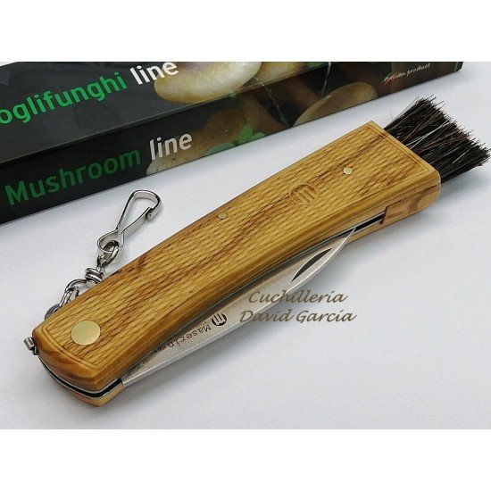 Maserin Navaja para Setas 806/LGP Madera de Olivo Tallada Maserin Navaja para Setas 806/LGP Madera de Olivo Tallada