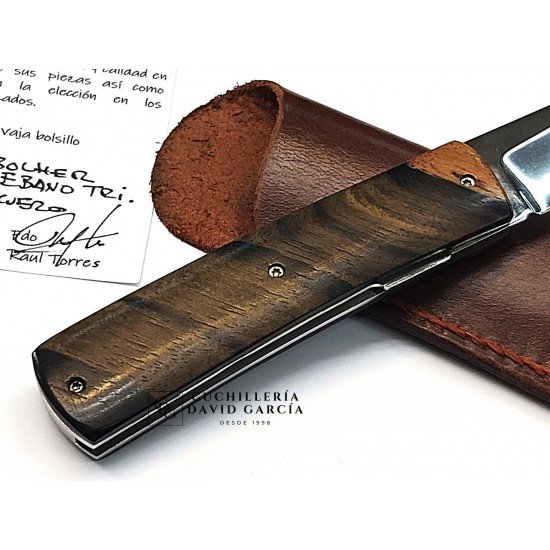 MCK Artesanal Madera de Ébano Tricolor Acero Bohler M390 MCK Artesanal Madera de Ébano Tricolor Acero Bohler M390