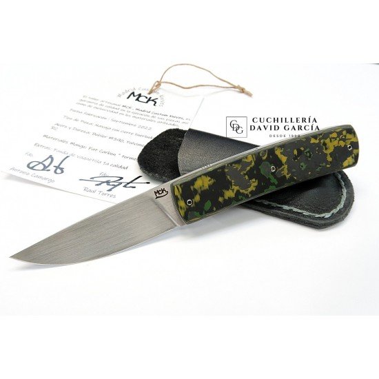 MCK Artesanal Fat Carbon "Tormenta Toxica" Acero Bohler M390 MCK Artesanal Fat Carbon "Tormenta Toxica" Acero Bohler M390