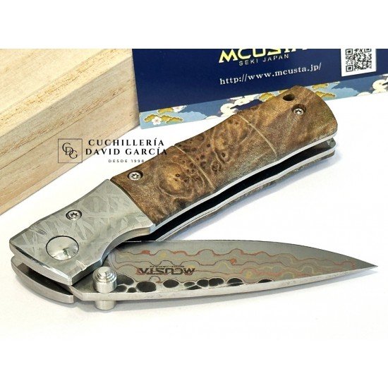 Mcusta MC-145SL - Pieza Única - Mokumé Damascus - Mango Madera De Membrillo Mcusta MC-145SL - Pieza Única - Mokumé Damascus - Mango Madera De Membrillo