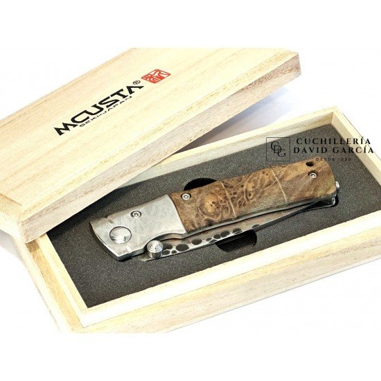 Mcusta MC-145SL - Pieza Única - Mokumé Damascus - Mango Madera De Membrillo Mcusta MC-145SL - Pieza Única - Mokumé Damascus - Mango Madera De Membrillo