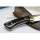 Muela Colibri Micarta Negra Funda Cuero Muela Colibri Micarta Negra Funda Cuero