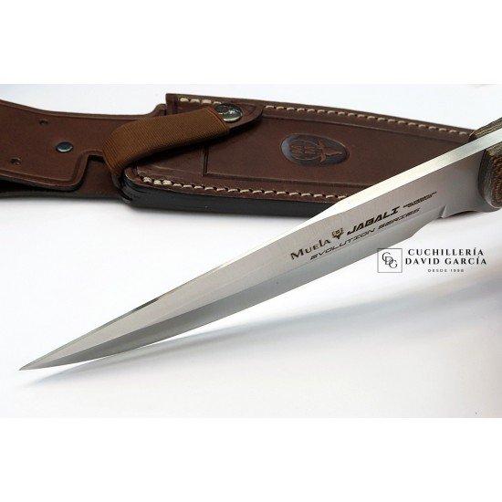 Muela Jabali-17G Micarta Yute Mostaza - Marron