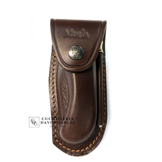 Funda Muela F/GL-10C de piel marron con chaira