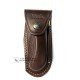 Funda Muela F/GL-10C de piel marron con chaira