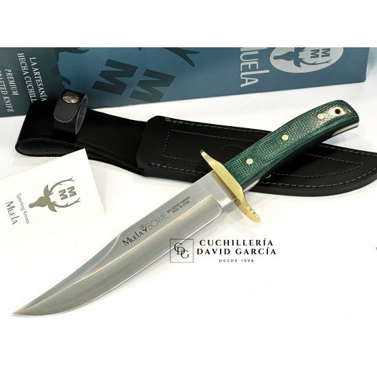 Muela Bowie Classic-19G Micarta Yute Verde Defensa Laton Muela Bowie Classic-19G Micarta Yute Verde Defensa Laton