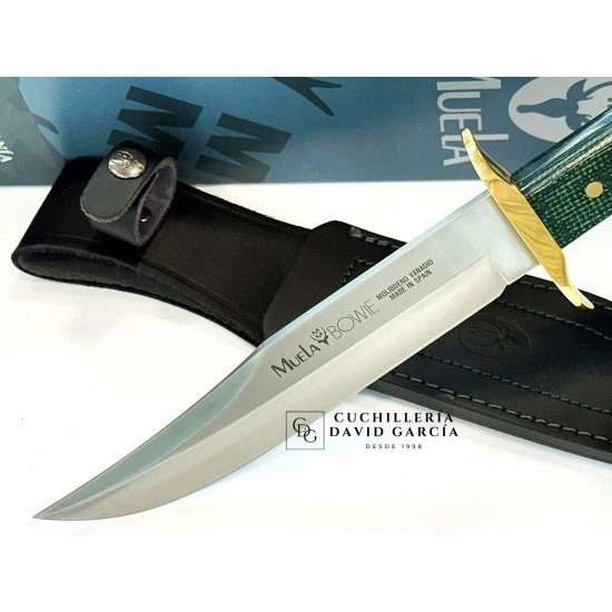 Muela Bowie Classic-19G Micarta Yute Verde Defensa Laton Muela Bowie Classic-19G Micarta Yute Verde Defensa Laton