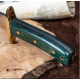 Muela Bowie Classic-19G Micarta Yute Verde Defensa Laton Muela Bowie Classic-19G Micarta Yute Verde Defensa Laton