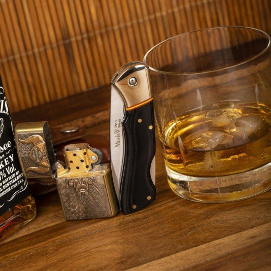 Muela BX-8M Micarta Negra Bandera de España