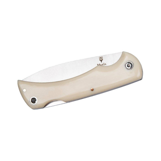 Muela BX-9W Micarta Blanca - Navaja de Caza y Outdoor