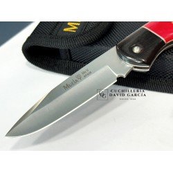 Muela VX-8R Combinada Madera Granadillo y Micarta Roja  Muela VX-8R Combinada Madera Granadillo y Micarta Roja