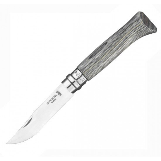 Opinel Nº8 Abedul Laminado Gris 002389